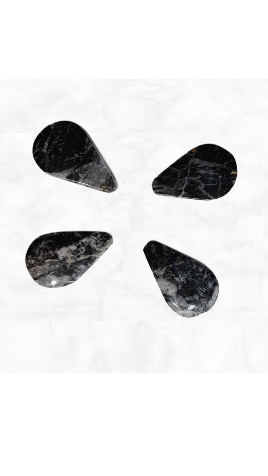 PIEDRA RANURADA JASPE ZEBRITA NATURAL DE 24X15MM GOTA