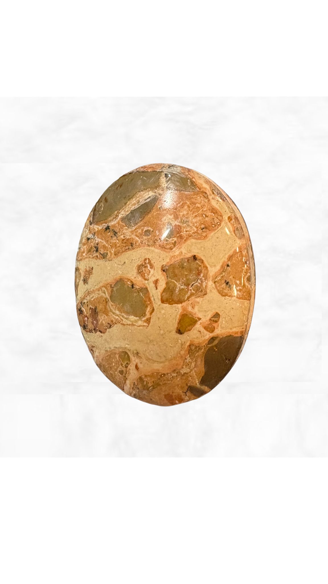 PIEDRA RANURADA LEOPARDITA NATURAL DE 40X28MM OVAL