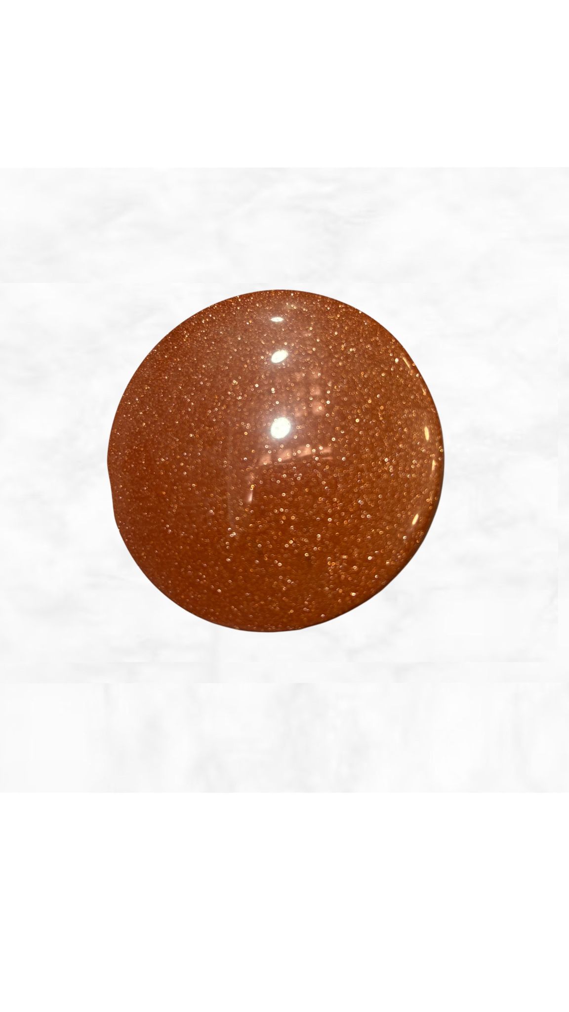 PIEDRA RANURADA DEL SOL RECONSTITUIDA DE 44MM REDONDA