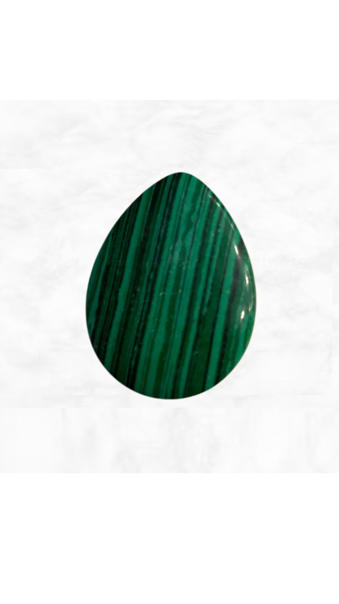PIEDRA RANURADA MALAQUITA RECONSTITUIDA DE 39X30MM GOTA