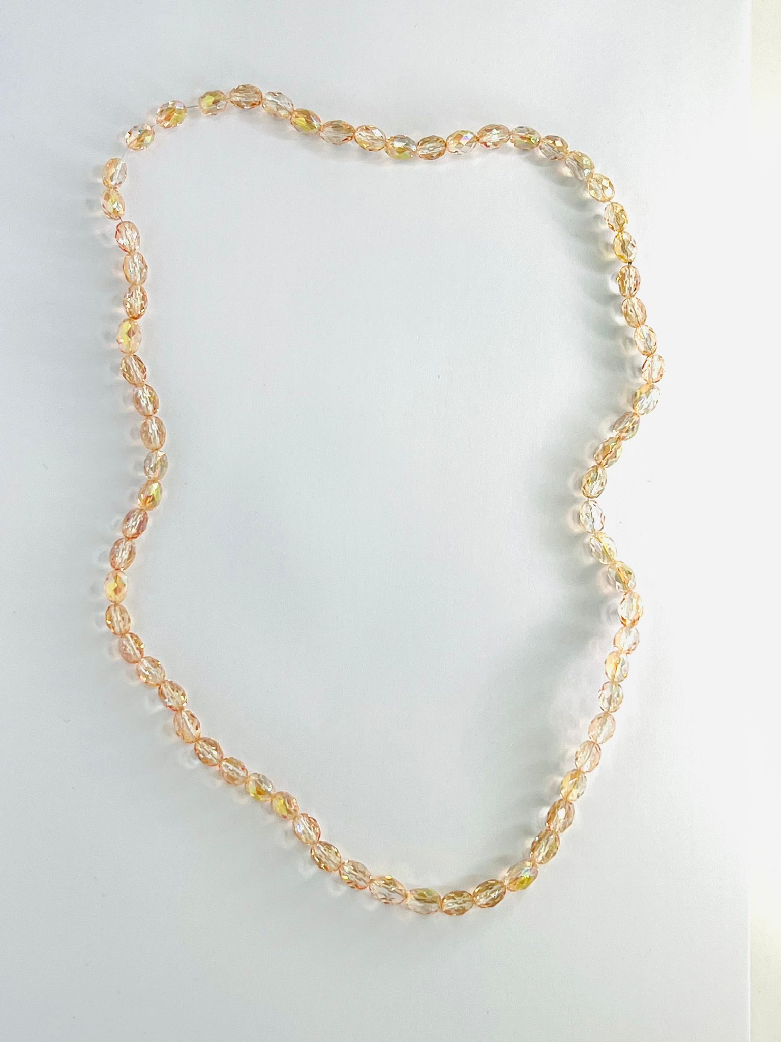 TIRA CRISTAL FACETADO AMBAR GOLD