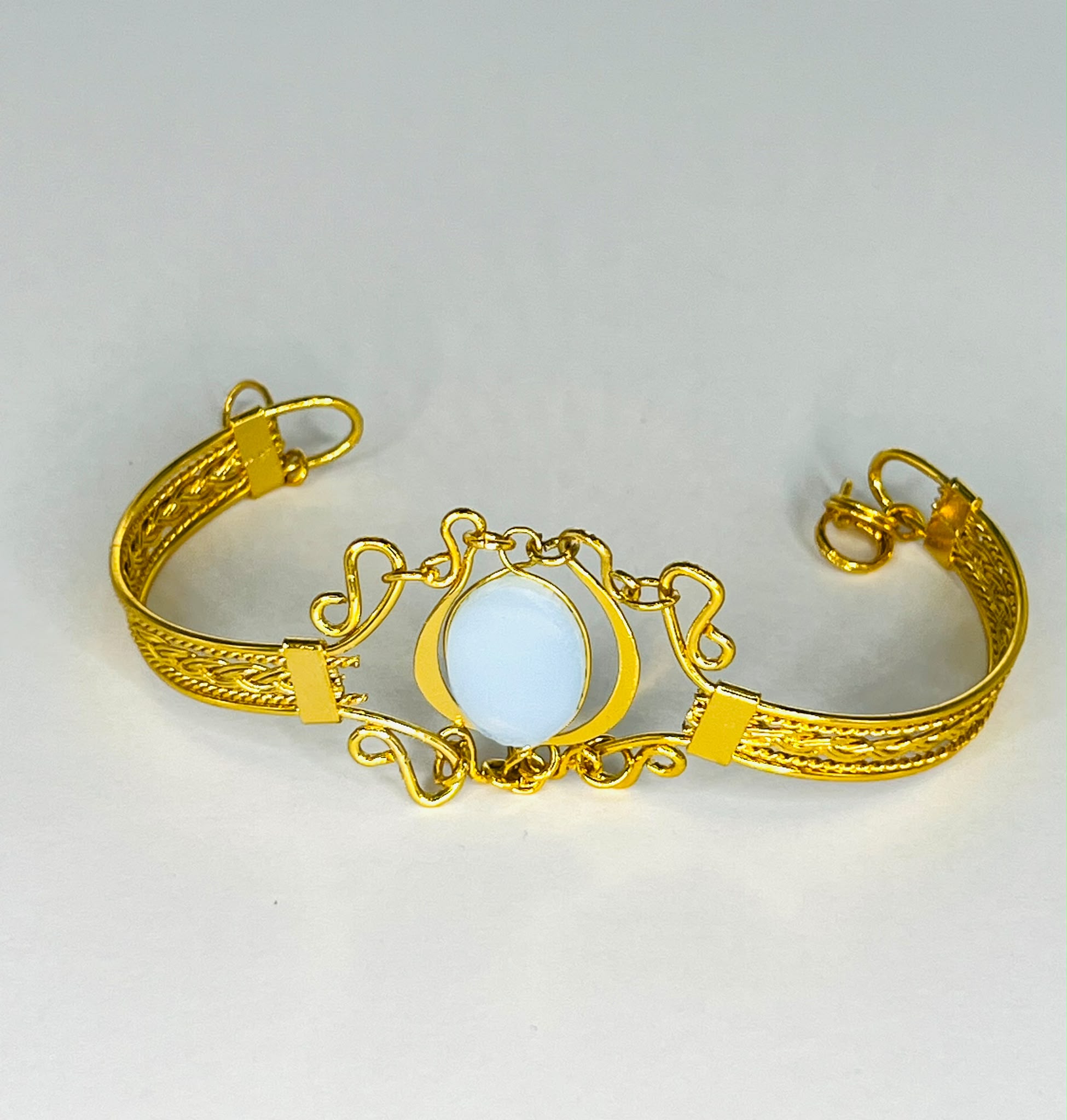 BRAZALETE FILIGRANA CUARZO BLANCO