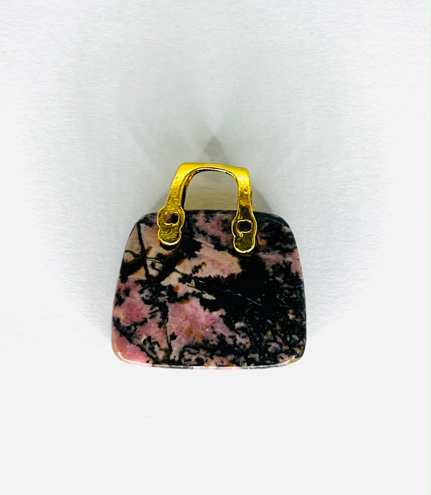 DIJE MINIATURA BOLSO RODONITA