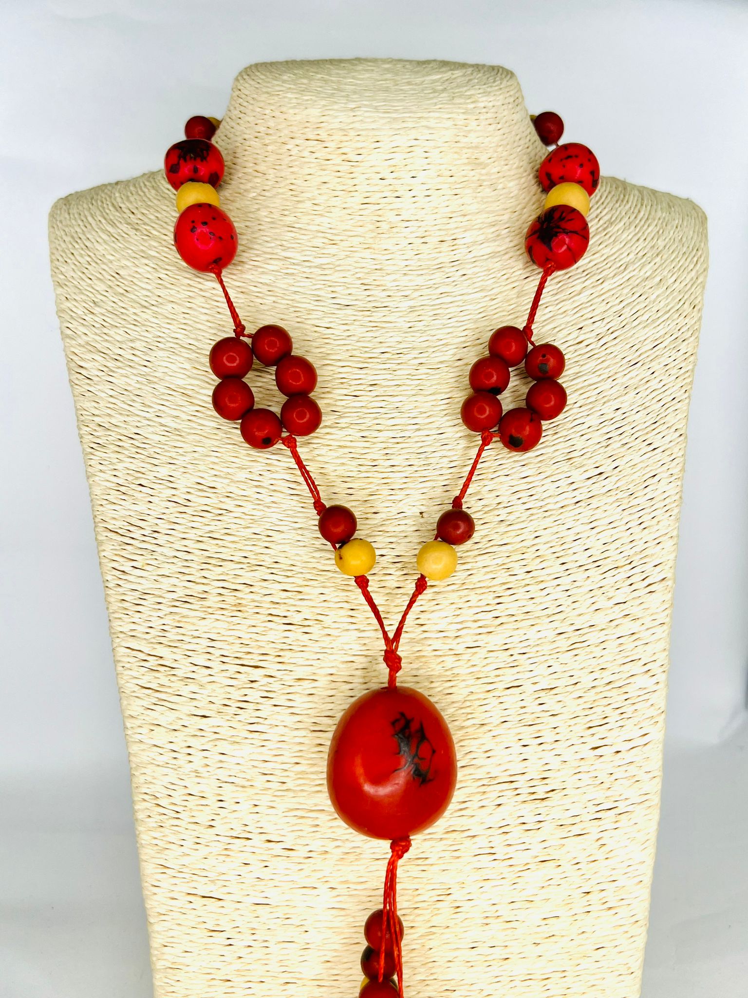 COLLAR ROSARIO ARTESANAL PASIÓN COCO