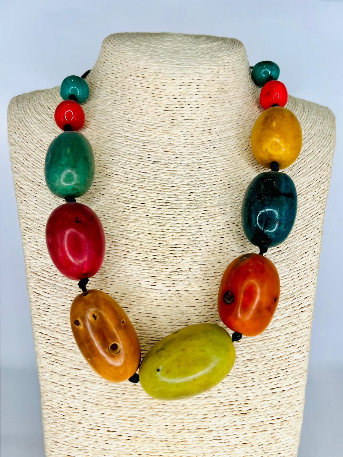 COLLAR MAXI ARTESANAL TIERRA Y FUEGO