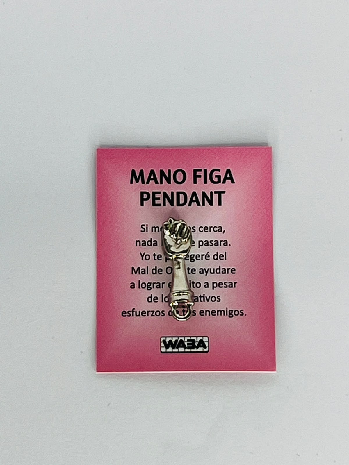 DIJE COLGANTE MANO FIGA PLATEADA PROTECCIÓN