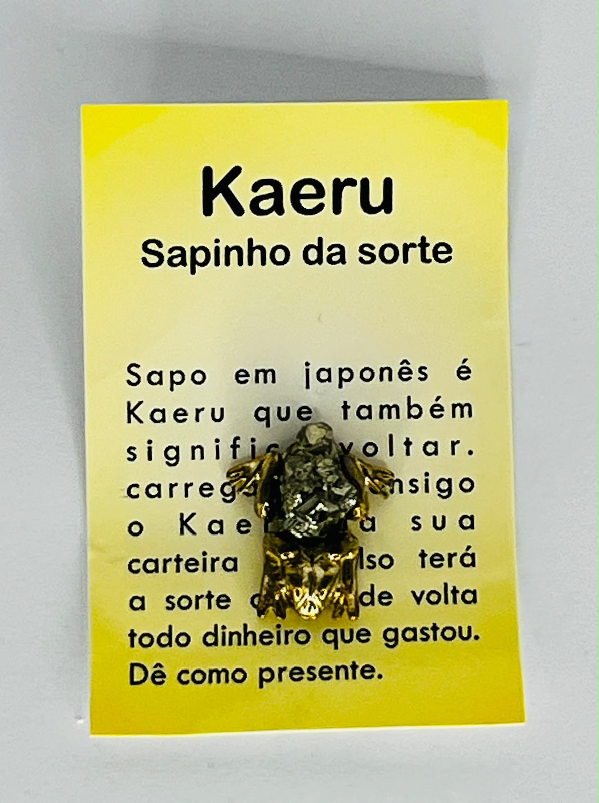 AMULETO KAERU SAPITO DE LA SUERTE Y LA FORTUNA
